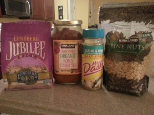 Can you tell we love Costco?  Here are some of the ingredients I used.